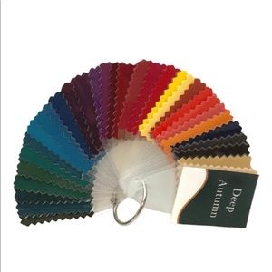 Deep Autumn Color Swatch Fan - Multi-Color Fabric Sample Set